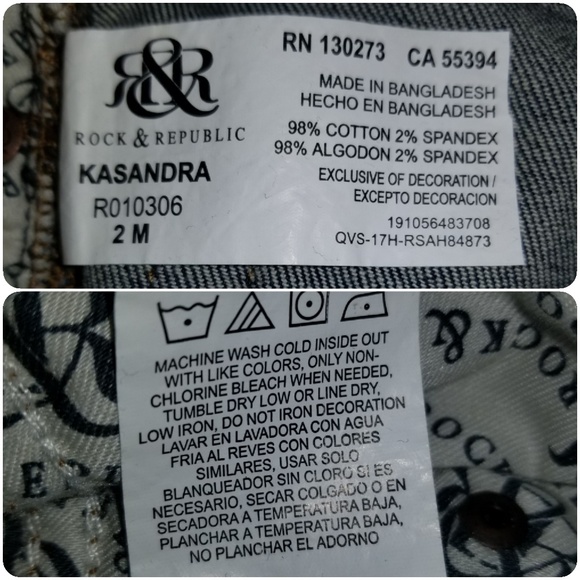 NWT Rock & Republic Kasandra Jeans (103) - Picture 8 of 8